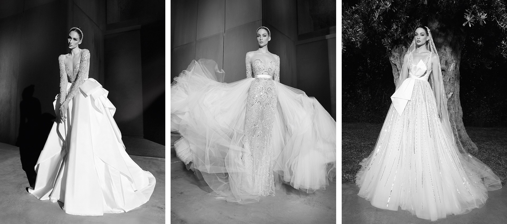 Exquisite bridal gowns by Zuhair Murad for luxury weddings and parties planned by Bond wedding planner in Greece and Italy