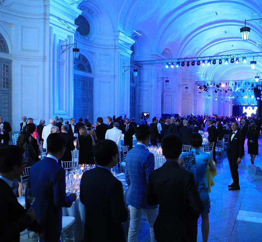 Business event gala dinner in Greece and Italy